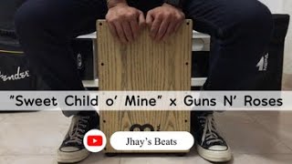 SWEET CHILD O MINE  GUNS N ROSES CAJON COVER [upl. by Olemrac]