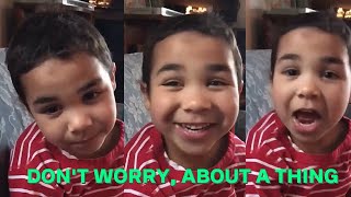 This precious child singing “Three Little Birds” by Bob Marley will fill you with hope amp happiness [upl. by Tap]