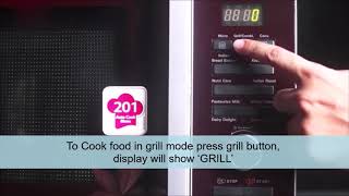 How to Operate Grill Mode Function in LG Microwave Oven [upl. by Maril633]