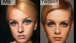 Twiggy Makeup Transformation [upl. by Ellac477]