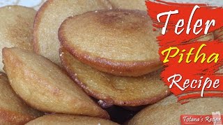 Bengali pitha recipe  Teler pitha recipe  How to make teler pitha Bangladeshi pitha recipes [upl. by Houser]