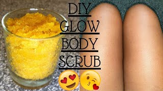 HOW TO DIY GLOW BODY SCRUB IN 2021 FOR PERFECT GLOWING SKIN [upl. by Rolfe672]