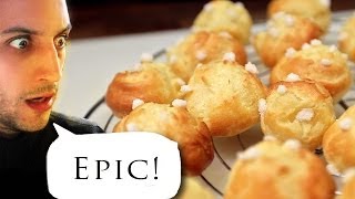 Epic French Chouquettes Sweet Puffs made Easy [upl. by Gleda]