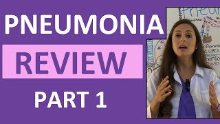 Pneumonia Symptoms Pathophysiology Nursing  Respiratory Disorders NCLEX Lecture Part 1 [upl. by Shelley882]