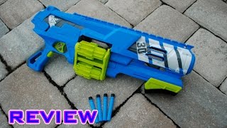 REVIEW BoomCo Spinsanity 3X Blaster Unboxing Review amp Firing Test [upl. by Olegnad]