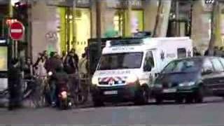 Ambulance Responding in Paris French Siren [upl. by Girvin]