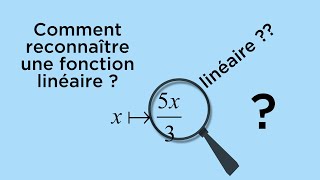 Reconnaître une fonction linéaire [upl. by Norab]