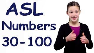 ASL Numbers 30100 in Sign Language [upl. by Wahlstrom]