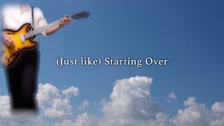 Just like Starting Over  John Lennon karaoke cover [upl. by Janka437]