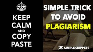 Simple Trick to Check and Avoid Plagiarism during Assignment Submissions [upl. by Moffitt]