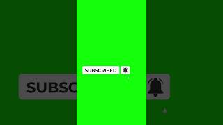 Subscribe button green screen with sound [upl. by Etterraj118]