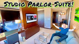 Tour Of My Vdara Las Vegas STUDIO PARLOR SUITE [upl. by Naoh173]