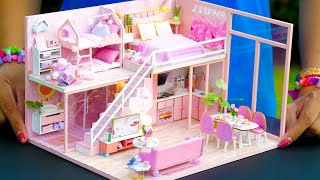 5 DIY Miniature Dollhouse Rooms for Girl [upl. by Ynnep6]