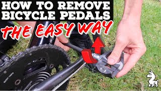 How To Remove Bicycle Pedals  The EASY Way [upl. by Efron374]