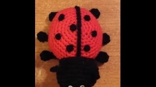 Coccinella alluncinetto amigurumi tutorial crochet [upl. by Luamaj178]