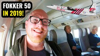 Flying a FOKKER 50 in 2019 Air Antwerp Review [upl. by Arni]