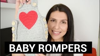 My Crochet Baby Rompers Overalls  Croby Patterns [upl. by Jessey638]