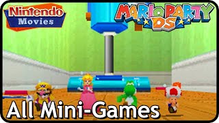 Mario Party DS  All MiniGames 2 Players Expert Difficulty [upl. by Johm]