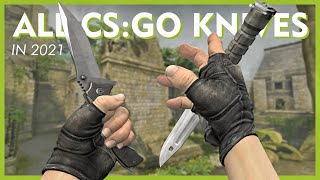 All Knives in CSGO  2021 Default Knives wAnimations [upl. by Frasier889]