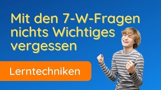 7 WFragen Methode ✅ am Beispiel erklärt [upl. by Attela]