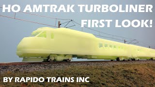 Rapido HO Amtrak RTLI Turboliner First Look [upl. by Eniger]