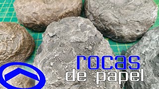 Como hacer Rocas con Papel [upl. by Eerized]