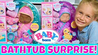 🌈Baby Born Surprise Bathtub Surprise New from MGA Entertainment Unboxing With Skye amp Caden [upl. by Charry571]