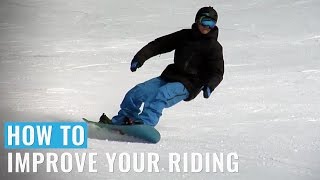 How To Improve Your Riding On A Snowboard [upl. by Ahsimin818]