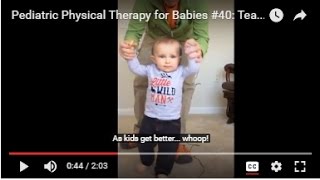 Teaching Walking Pediatric Physical Therapy for Babies 40 [upl. by Werbel]