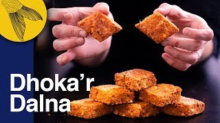 Dhokar Dalna Recipeâ€”Noboborsho Specialâ€”Bengali NiramishVegetarian Recipe [upl. by Cassilda158]