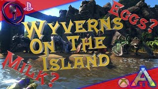 Ark Survival Evolved Wyverns On The Island [upl. by Ahcurb266]