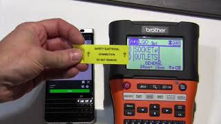 Brother E550W Electricians label printer [upl. by Ebonee60]