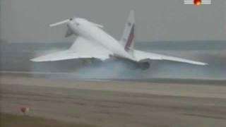 Tu144 LL landing [upl. by Claudelle558]