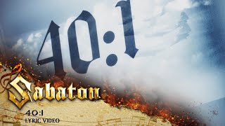 SABATON  401 Official Lyric Video [upl. by Ramoh]