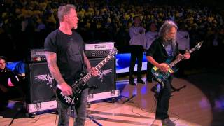 Metallica Performs National Anthem Before Finals Game 5 [upl. by Nessaj894]