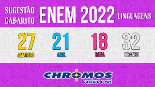 Gabarito ENEM 2022 CHROMOS  Prova Amarela Questão 27  Linguagens e Códigos [upl. by Ingelbert]