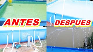 FILTRO PARA PISCINA CASERO COMO LIMPIAR LA ALBERCA [upl. by Anilesor711]