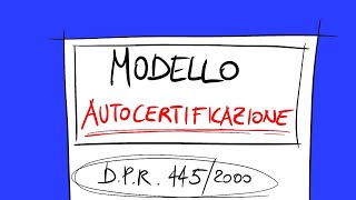 Come compilare una AUTOCERTIFICAZIONE per la Pubblica Amministrazione  Autodifesa Civica [upl. by Garratt494]