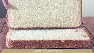 Lemon traybake cake  Tray bake recipes [upl. by Lotsyrc784]