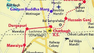 Lucknow Metro Route Map [upl. by Bowie939]