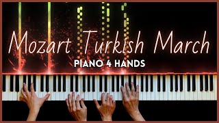 Mozart Turkish March  Rondo Alla Turca Piano Duet Arrangement [upl. by Teador475]