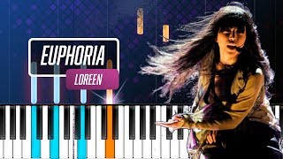 Loreen  quotEuphoriaquot Piano Tutorial  Chords  How To Play  Cover [upl. by Elwee]