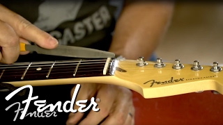 How To  Filing the Guitar Nut  Fender [upl. by Selec]