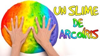 Cómo hacer un Slime Arcoíris🌈💩 [upl. by Eladroc274]