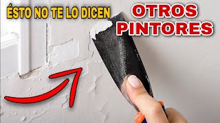 Cómo Reparar y Pintar Paredes Viejas  RÁPIDO Y FÁCIL [upl. by Onairda]