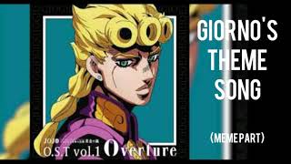 Giornos Theme Song  Meme part [upl. by Ydnak346]