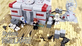 Lego Clone Base on Ryloth  Lego Star Wars MOC Speedbuild [upl. by Garrick205]