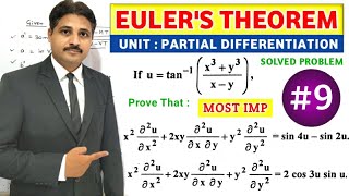 EULERS THEOREM IN PARTIAL DIFFERENTIATION SOLVED PROBLEM 9 TIKLESACADEMY [upl. by Noit839]