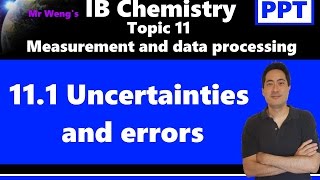 IB Chemistry Topic 111 Uncertainties and errors [upl. by Koball]