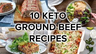 10 Tasty Keto Ground Beef Recipes for Weeknight Dinners [upl. by Koerlin]